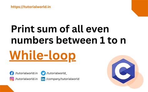 C program to print all even numbers between 1 to n using while .